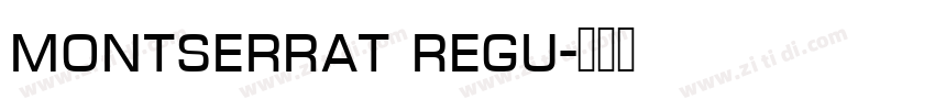 montserrat regu字体转换